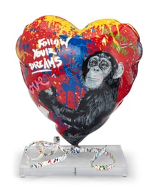 Mr. Brainwash (b. 1966), "Balloon Heart"