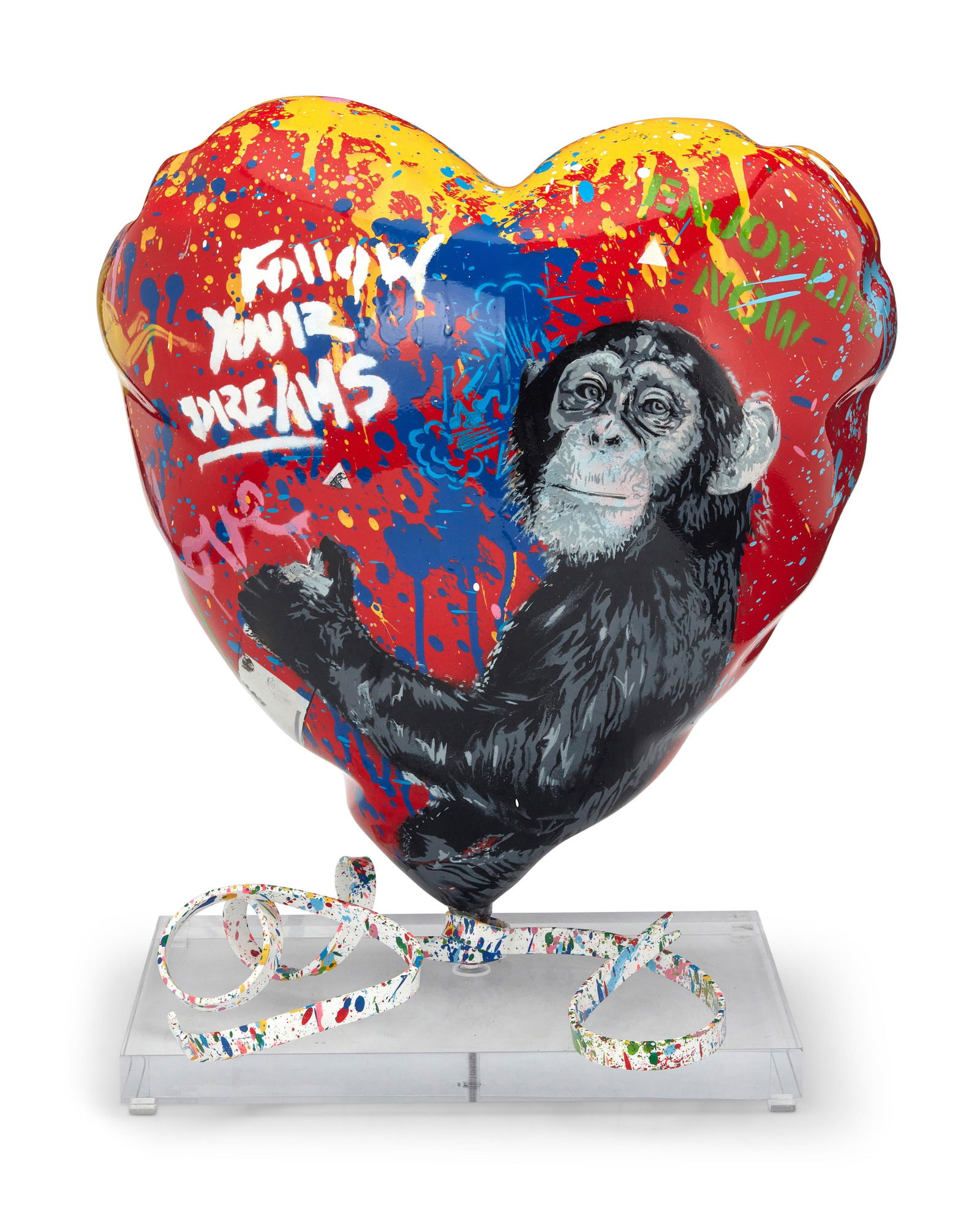 Mr. Brainwash (b. 1966), "Balloon Heart" (1 of 5)