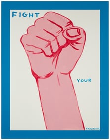 David Shrigley (b. 1968), "Fight Your Paranoia," 2022