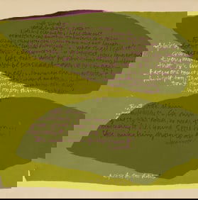 Corita (Sister Mary) Kent (1918-1986), "A Piece of Good News #1," 1963