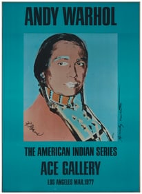 After Andy Warhol (1928-1987), "The American Indian Series" poster for Ace Gallery, 1976
