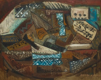 Vaclav Vytlacil (1892-1984), Cubist musical composition, circa 1930s