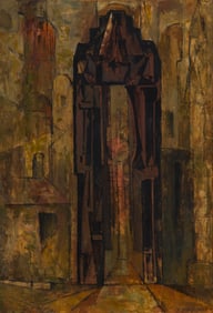 Hans Burkhardt (1904-1994), Architectural composition, 1951