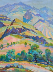 Mher Abeghyan (1909-1994), "Green Mountains," 1969