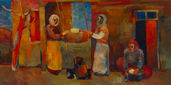 Minas Avetisyan (1928-1975), "Beating Butter," 1972