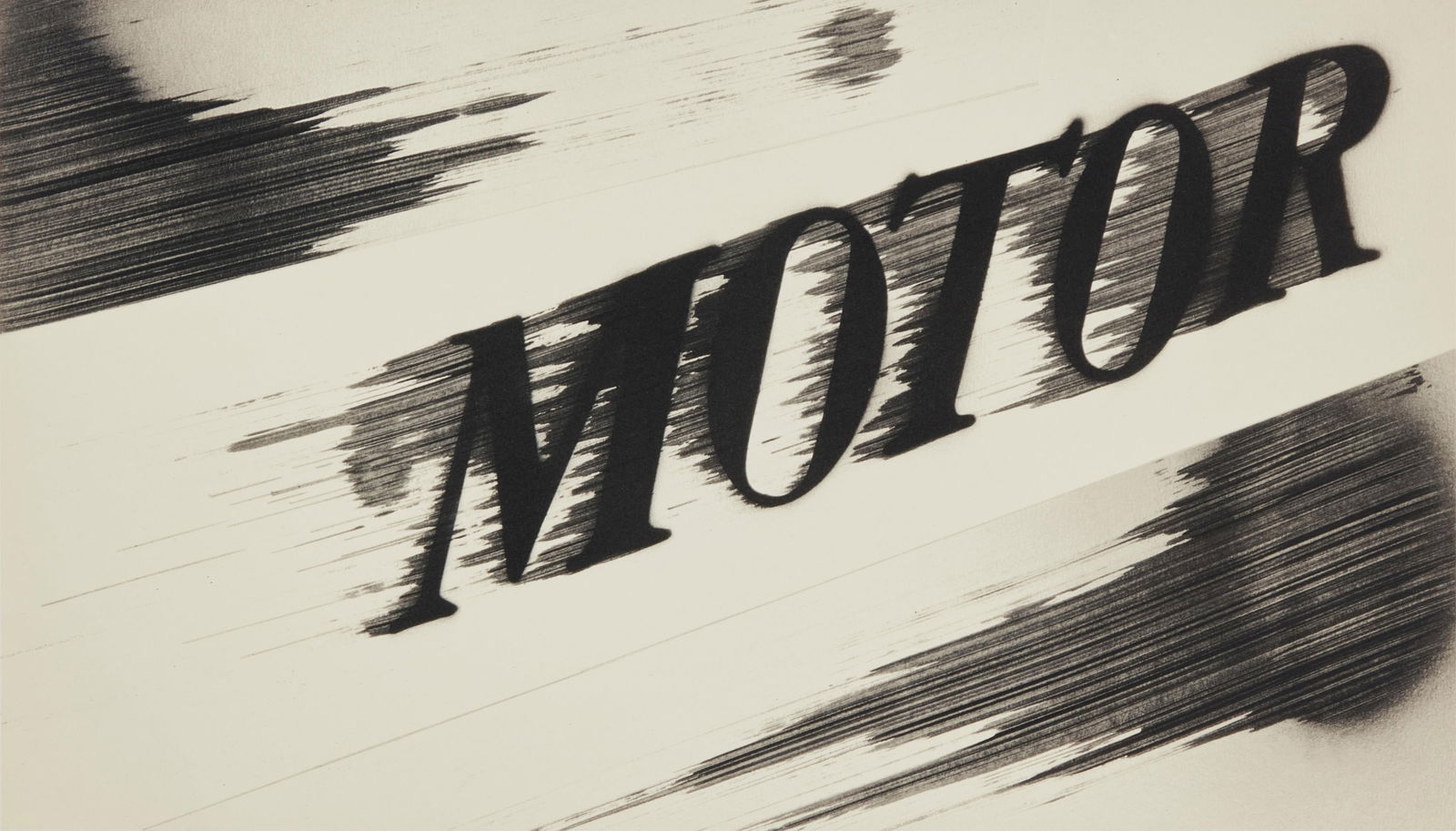 Ed Ruscha (b. 1937), "Motor," 2021: Ed Ruscha(b. 1937)"Motor," 2021Lithograph in colors on wove paperAn artist proof, aside from the edition of 50Signed, dated, and inscribed in pencil in the lower margin: Ed Ruscha 2021 / AP 12; Cirrus