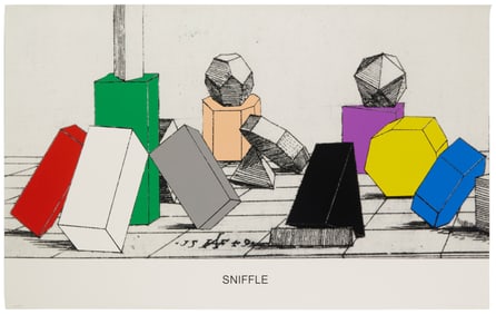 John Baldessari (1931-2020), "Engravings with Sounds: Sniffle," 2015