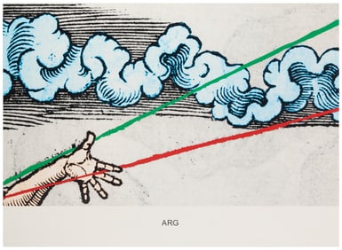 John Baldessari (1931-2020), "Engravings with Sounds: Arg," 2015