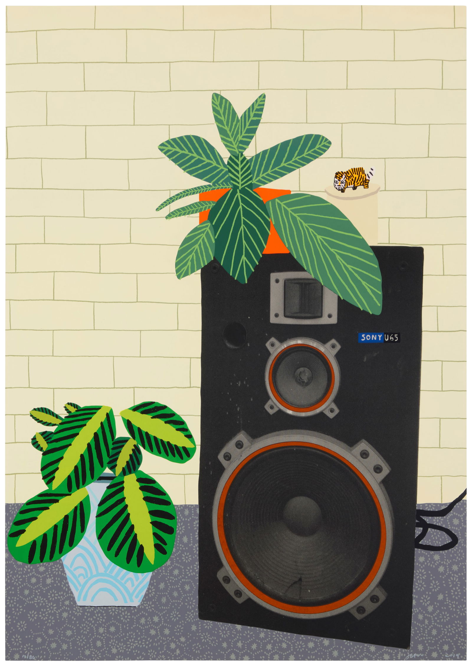 Jonas Wood (b. 1977), "Speaker Still Life," 2019 (1 of 6)