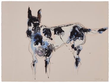 Theodore Waddell (b. 1941), Portrait of Bauhaus standing, 1984