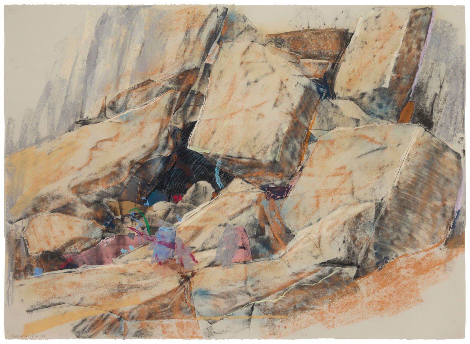 Dennis Leon (1933-1998), "Urbanstones #6," 1988 (1 of 5)