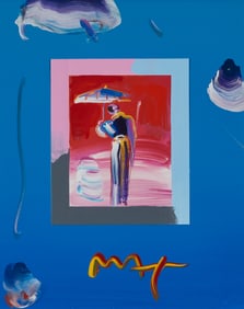 Peter Max (b. 1937), "Sage with Umbrella and Cane," 2007