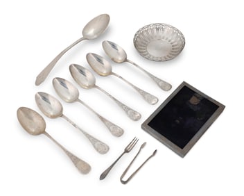 A group of Tiffany & Co. sterling silver table articles