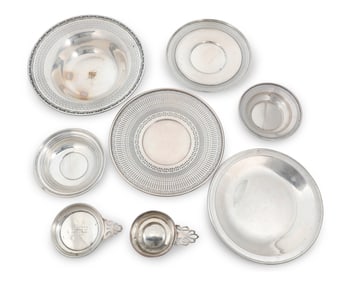 A group of sterling silver pierced table items
