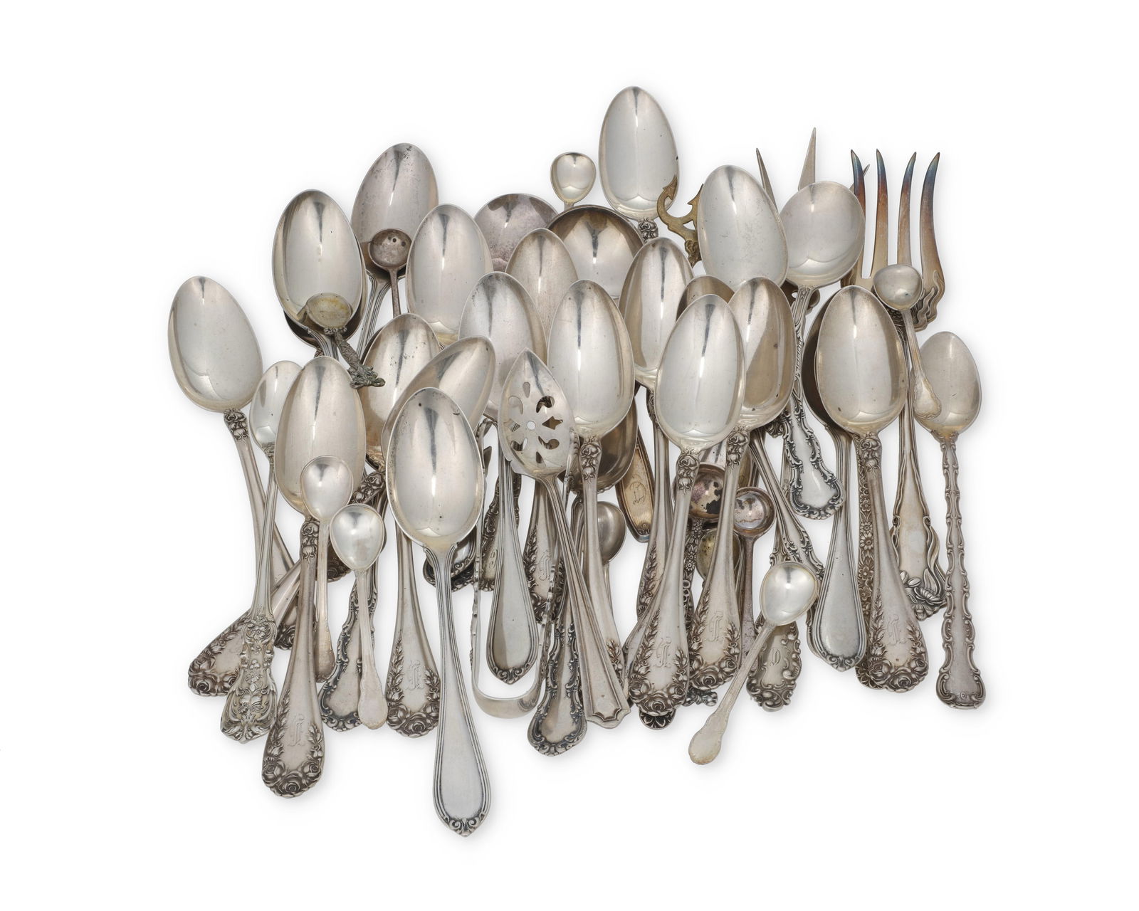 A miscellaneous group of sterling silver flatware items (1 of 1)