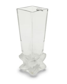 A Lalique glass 'Lucca' vase