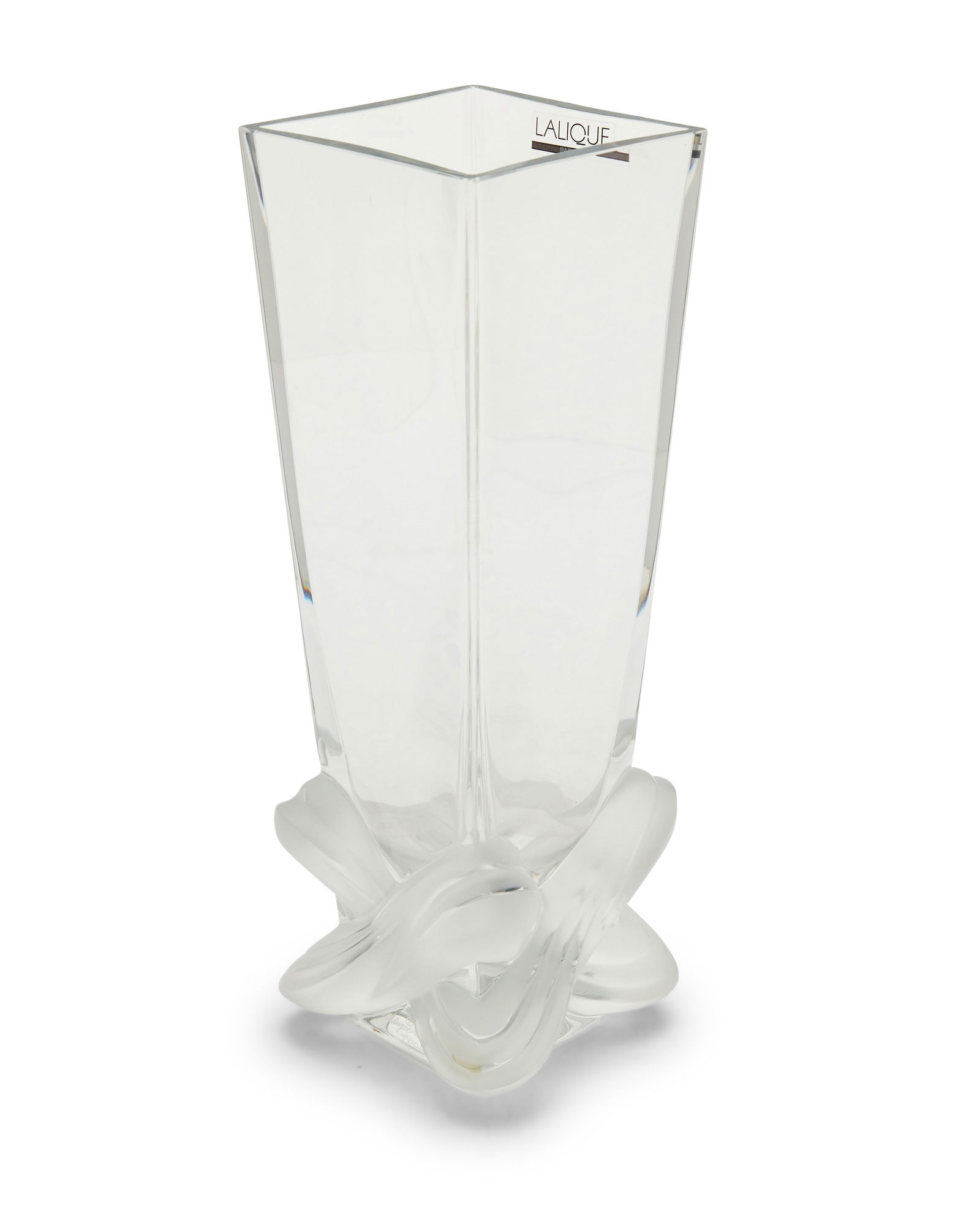 A Lalique glass 'Lucca' vase (1 of 3)
