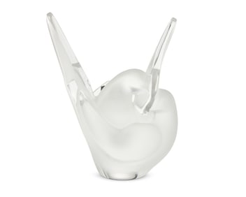 A Lalique glass 'Sylvie' vase