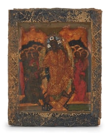 A Continental icon of Jesus and the twelve Apostles