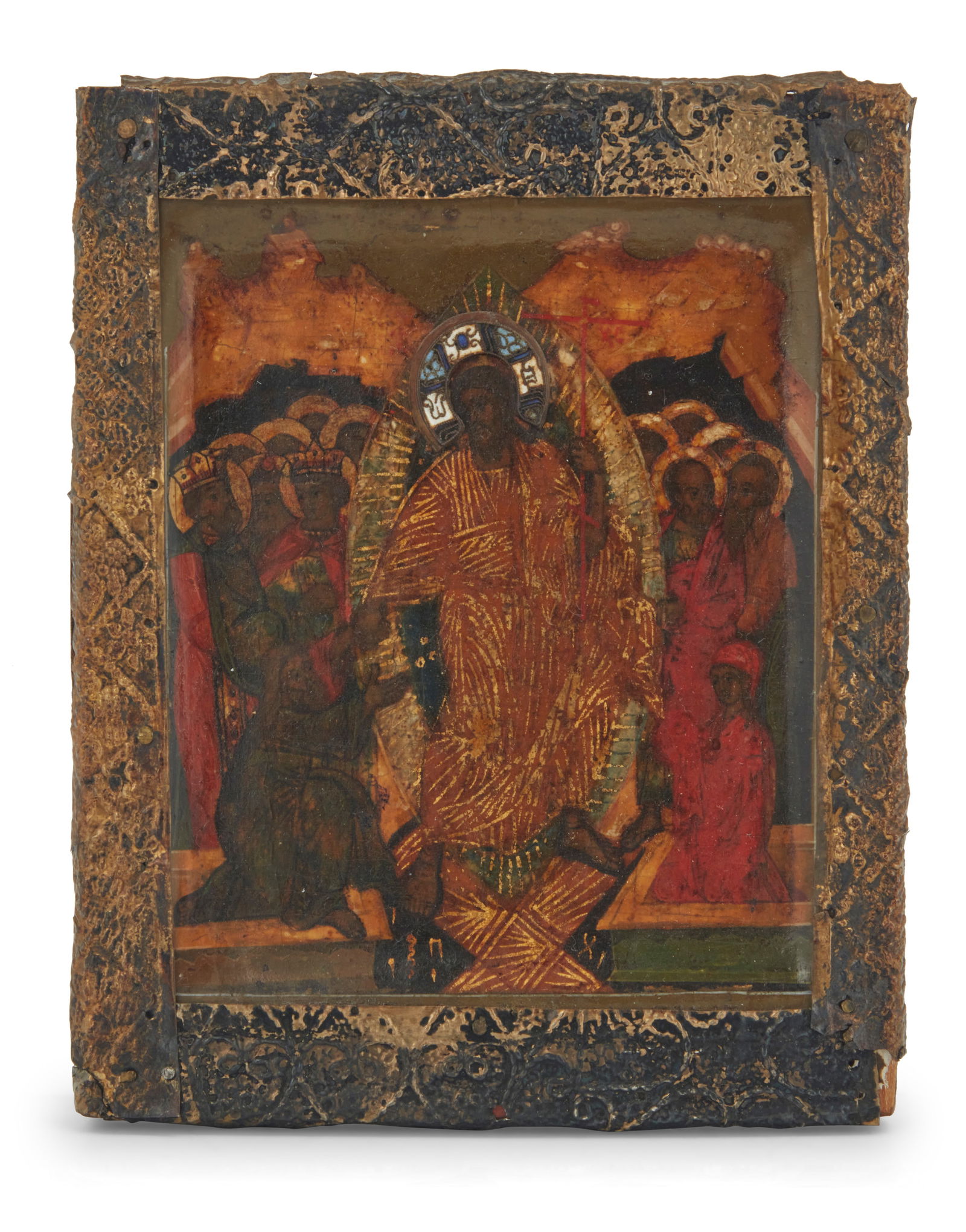 A Continental icon of Jesus and the twelve Apostles (1 of 2)