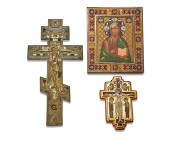 Three Continental religious icons