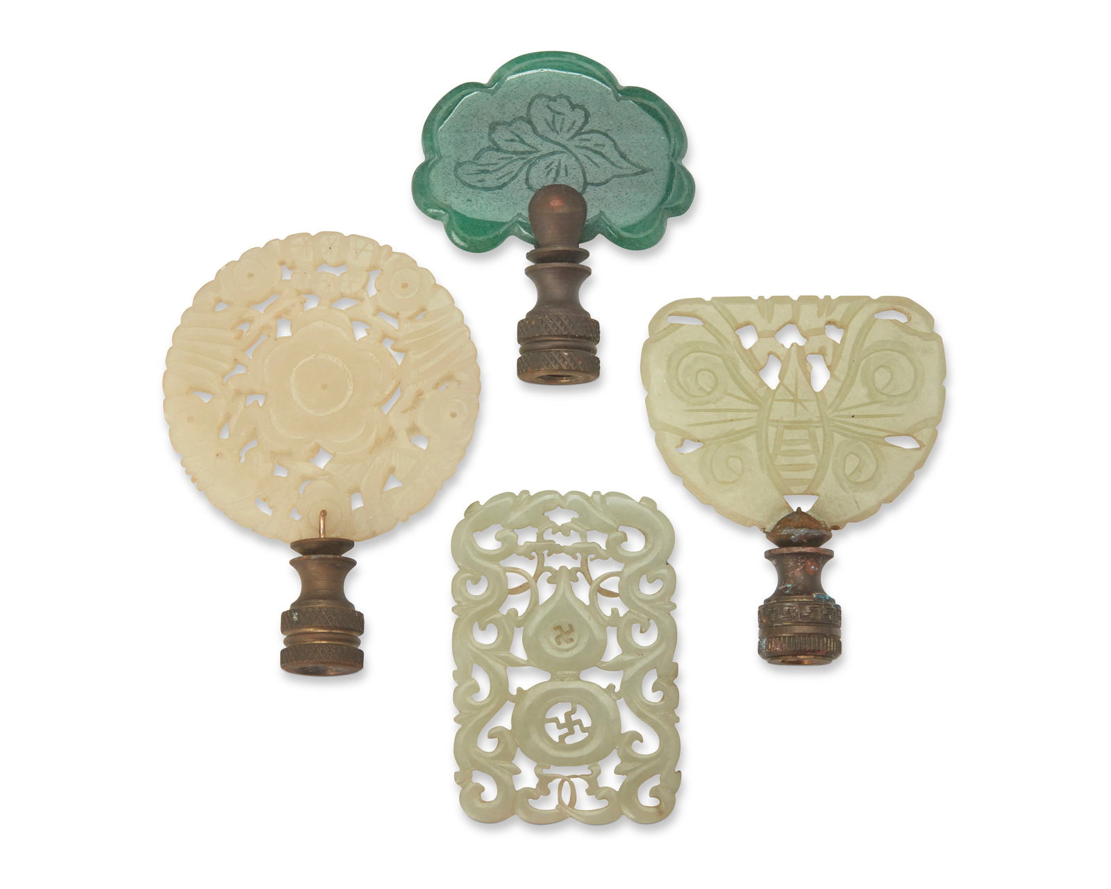 A group of Chinese carved hardstone decorations (1 of 2)