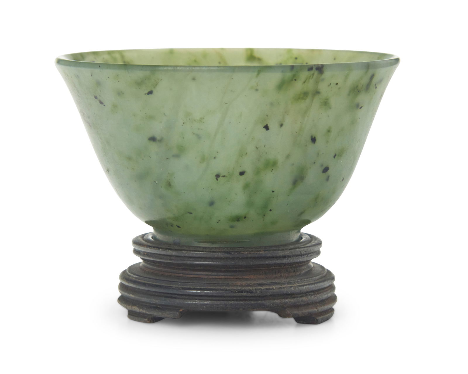 A Chinese carved nephrite cup (1 of 3)