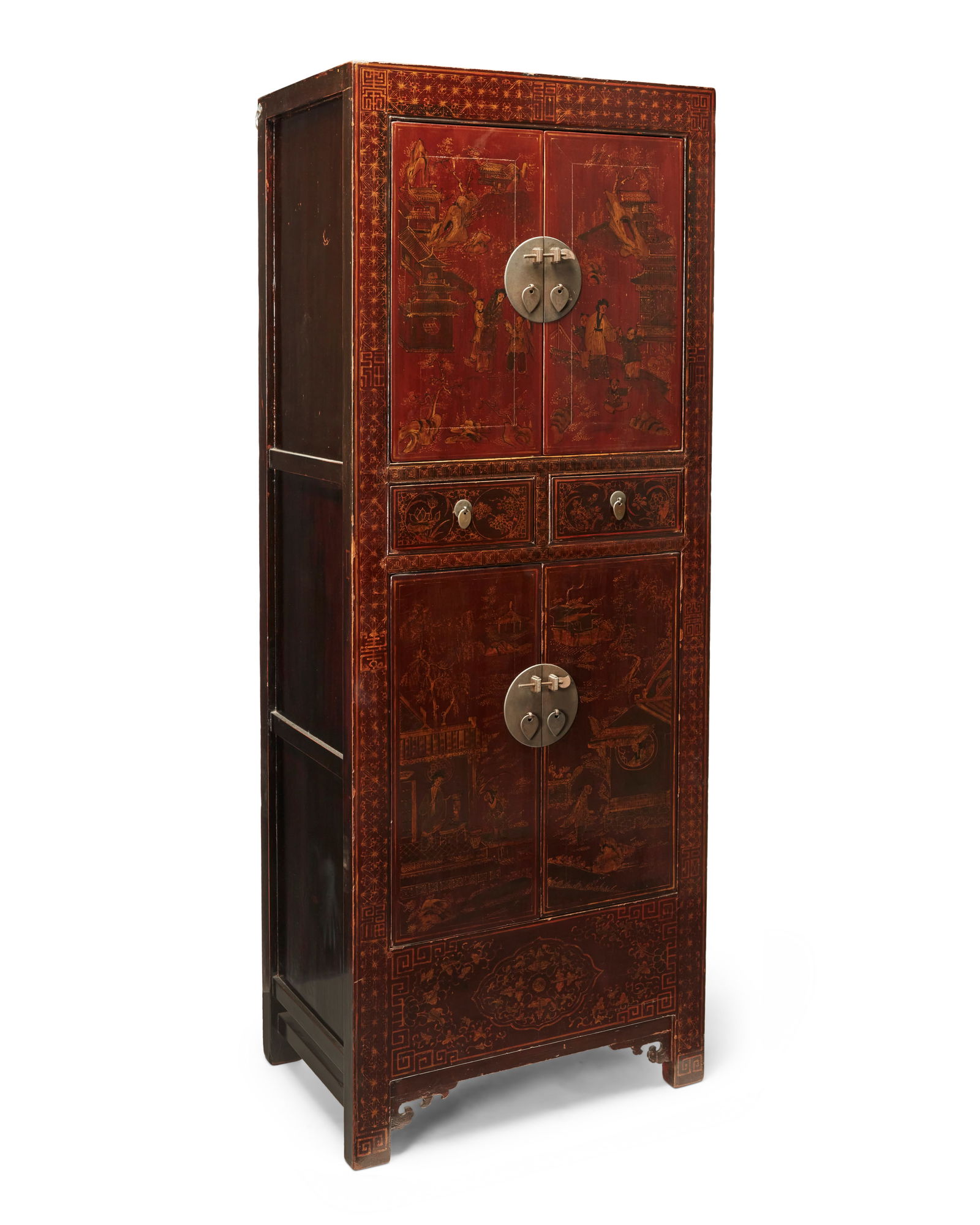 A Chinese lacquered wood side cabinet (1 of 7)