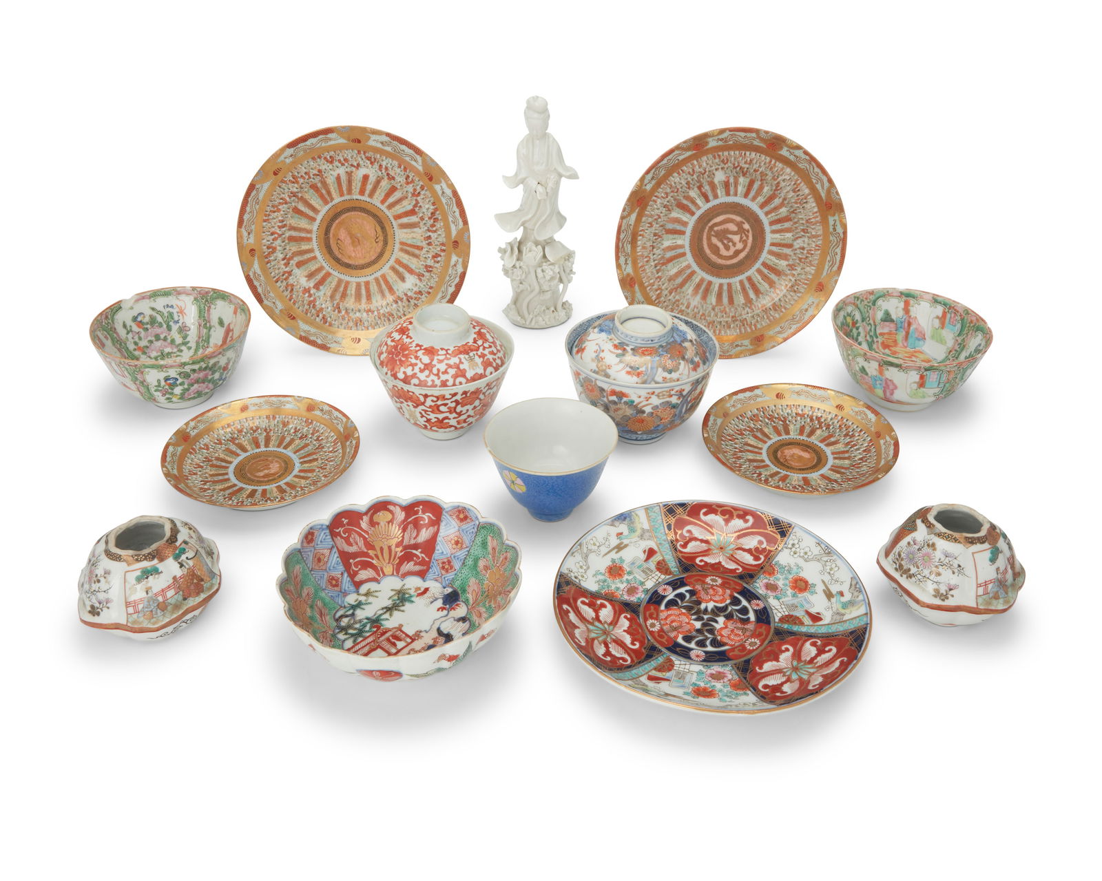 A group of Japanese and Chinese ceramic plates and bowls (1 of 5)