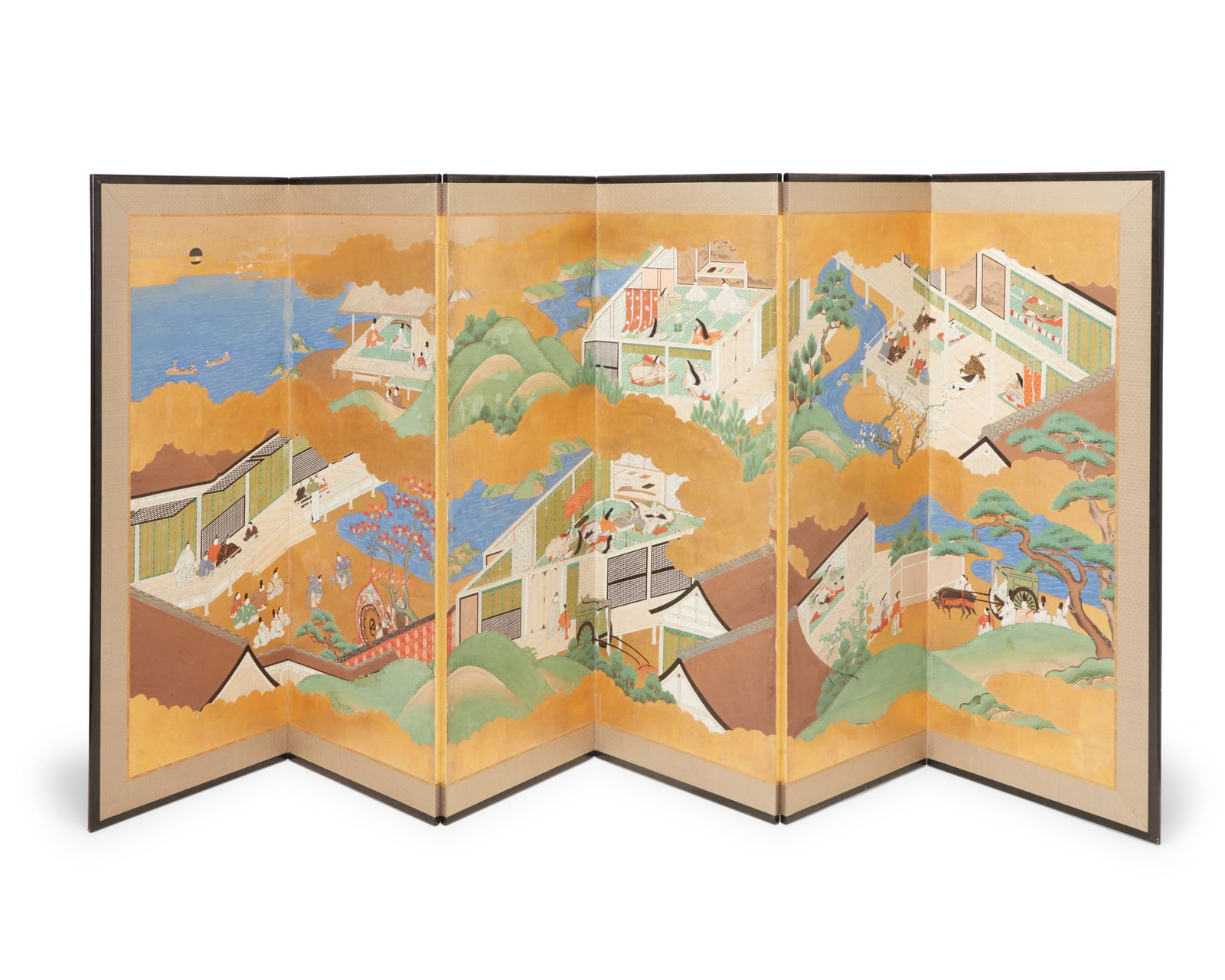 A Japanese six-panel byobu screen (1 of 10)