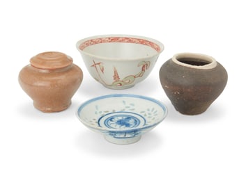 An assembled group of East Asian ceramic items