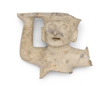 A Pre-Columbian Tumaco-La Tolita figural pottery fragment