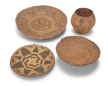 A group of African baskets