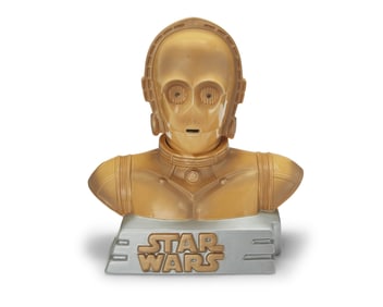 A Star Wars ceramic C-3PO cookie jar