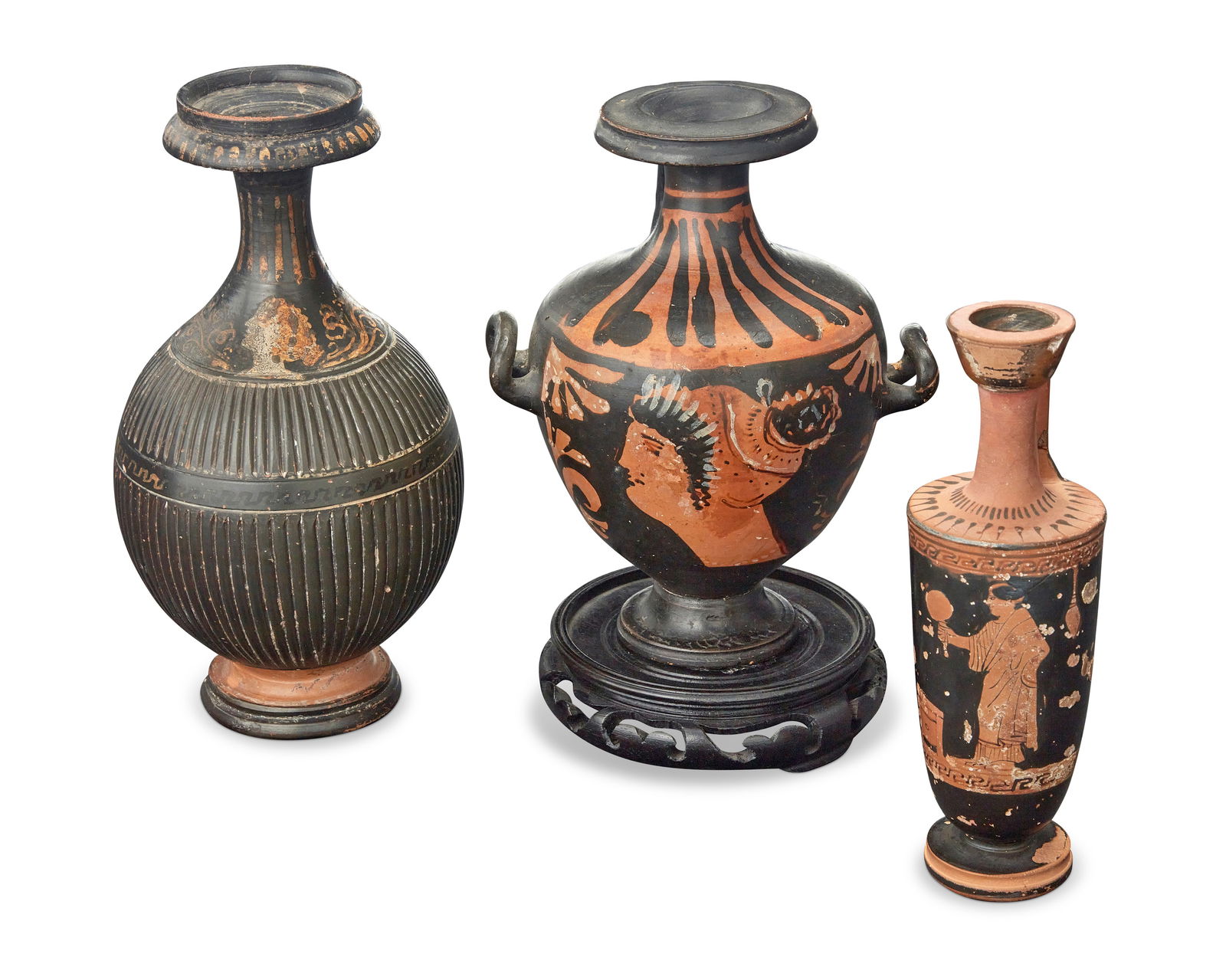 Three Greek pottery urns (1 of 4)