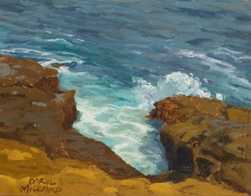 Daryl Millard (b. 1964), "Rocks Near the Cove"