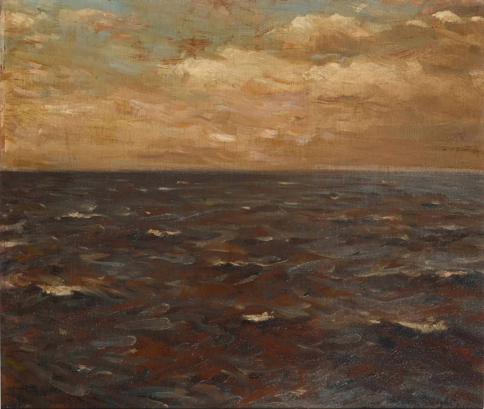 Louis Aston Knight (1873-1948), Seascape: Louis Aston Knight(1873-1948)SeascapeOil on canvas laid to boardSigned and inscribed lower right: Aston Knight / Paiis [sic]18.125" H x 21.375" W