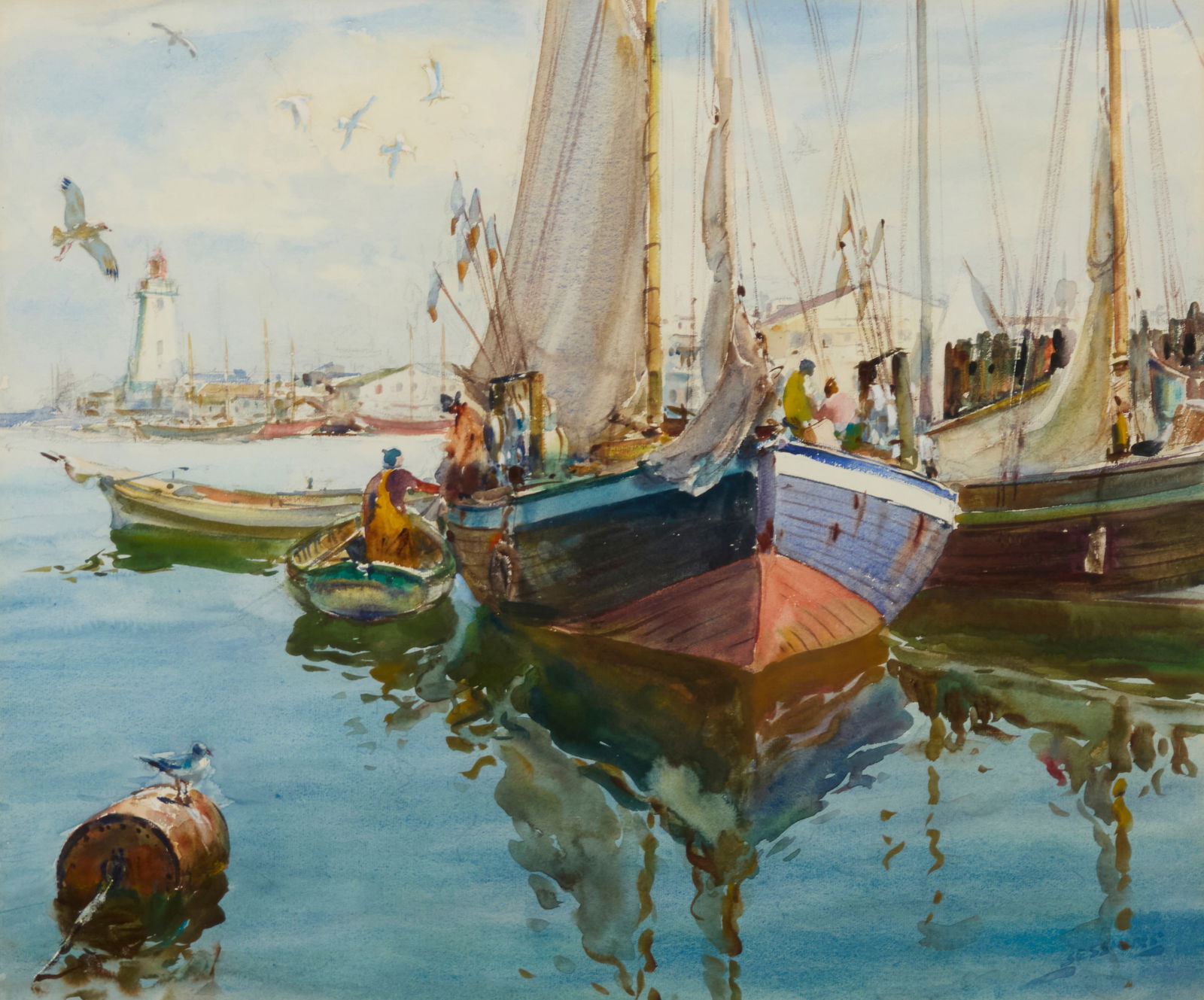 James Milton Sessions (1882-1962), Harbor scene (1 of 6)