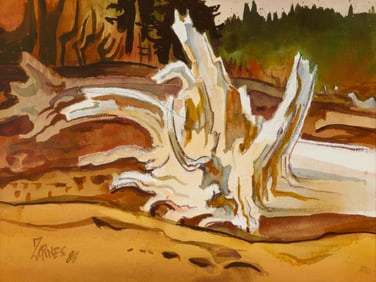 Milford Zornes (1908-2008), "Drift Log," 88