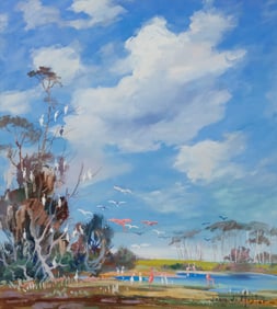 Jean Jacques Pfister (1878-1949), "Life in the Everglades," 1940