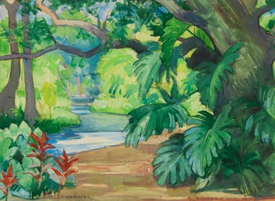 Robert Fernier (1895-1977), "Souvenir de Tahiti," 1965