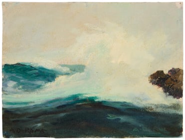 Albert Thomas De Rome (1885-1959), "Pt Lobos - Surf Off Moss Beach," 1935