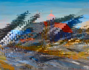 Ben Abril (1923-1995), "High Country Church"