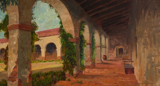 Margaret Epeneter McDowd (1894-1990), "Capistrano Mission - California," 1938