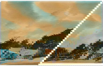 Rex Brandt (1914-2000), "Mountain Town," 1960