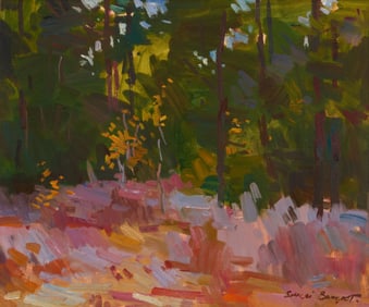 Sergei Bongart (1918-1985), Wildflower landscape