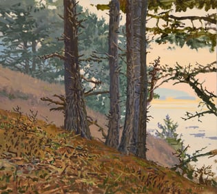 Peter M. Loftus (b. 1948), "Coastways Woods in Smokey Light (Los Padres Fire)," 1993