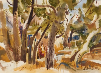 Milford Zornes (1908-2008), "Autumn Sketch," 1960