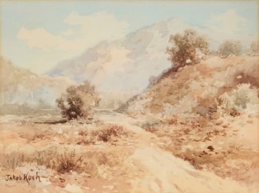 Jakob Koch (1876-1962), "Santa Anita Canyon near Riverside, CA," circa 1902