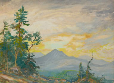 David Stirling (1886-1971), "Sunset - Timberline"